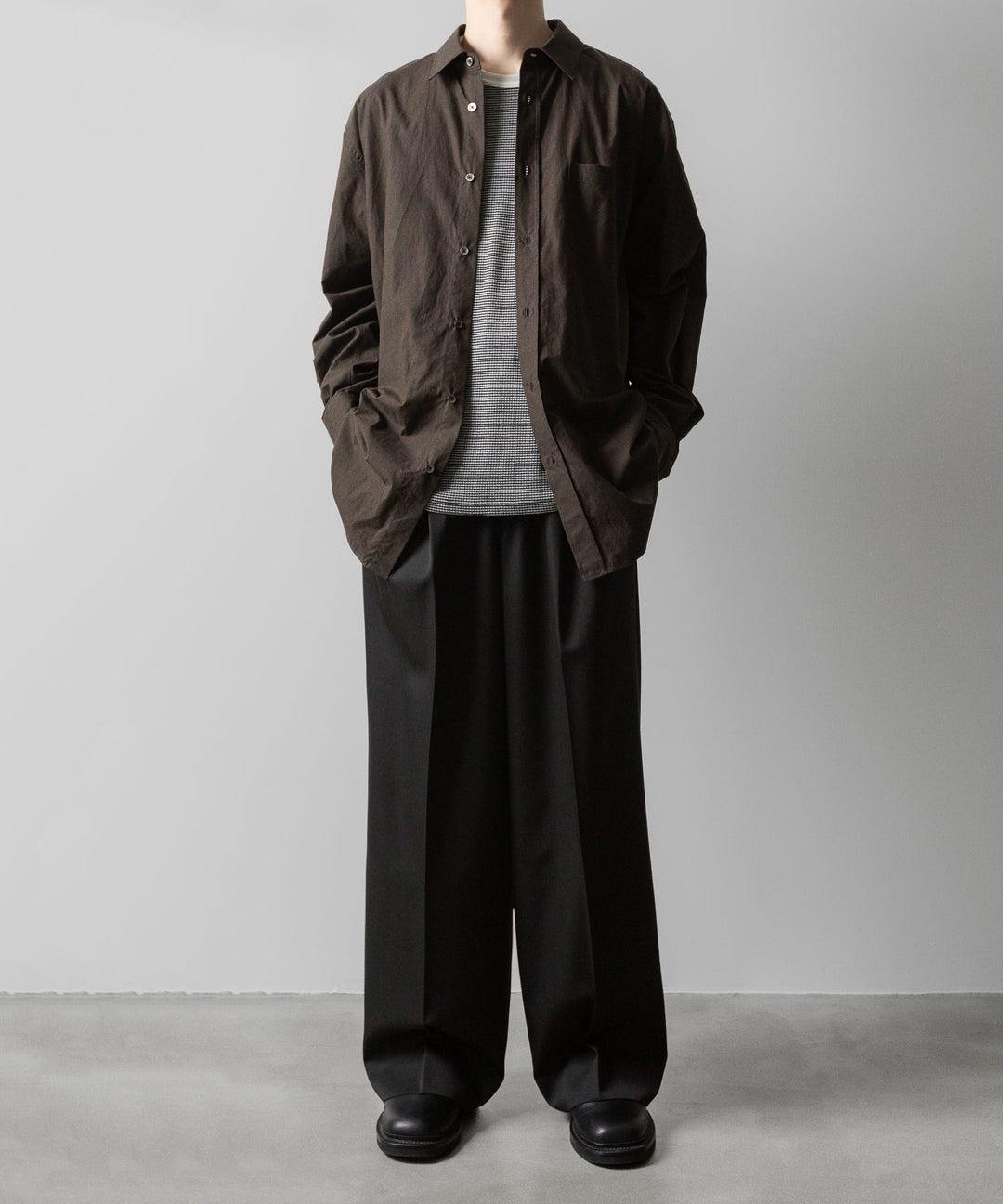 stein(シュタイン)の24SSコレクションOVERSIZED STANDARD SHIRTのMILITARY KHAKI公式通販サイトsession福岡セレクトショップ