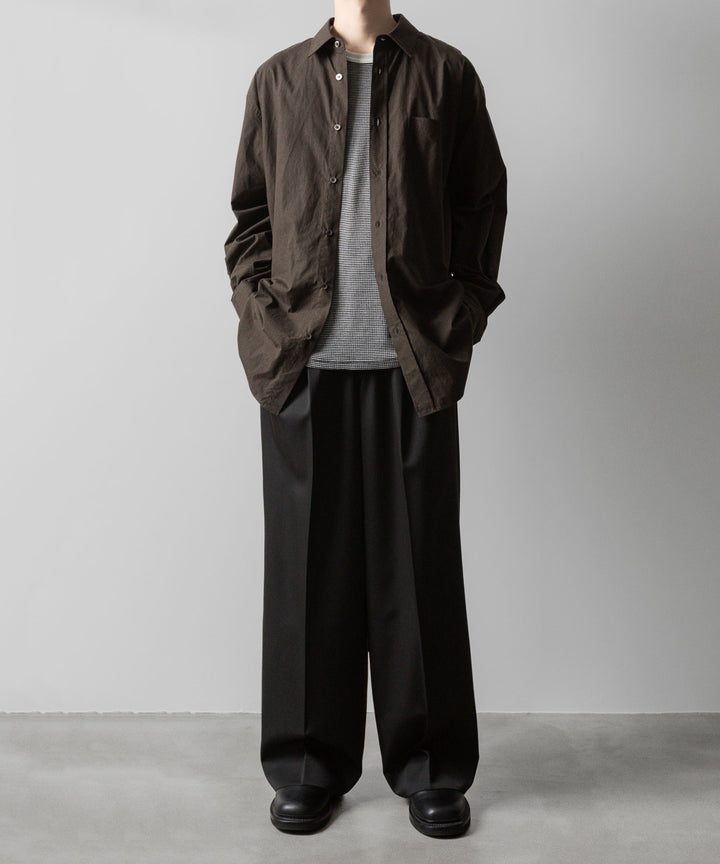 stein(シュタイン)の24SSコレクションOVERSIZED STANDARD SHIRTのMILITARY KHAKI公式通販サイトsession福岡セレクトショップ