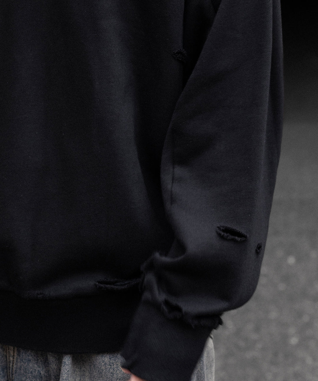 CODA コーダ FADED BLACK WASHED DESTROYED SWEATSHIRTのADED BLACK公式通販サイトsession福岡セレクトショップ