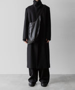 画像をギャラリービューアに読み込む, VEIN ヴェインのWO DOUBLE MELTON MAXI COAT - BLACKの公式通販サイトsession福岡セレクトショップ
