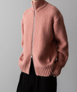 画像をギャラリービューアに読み込む, VEIN ヴェインのSHAGGY KNIT DRIVERS JACKET - PINKの公式通販サイトsession福岡セレクトショップ
