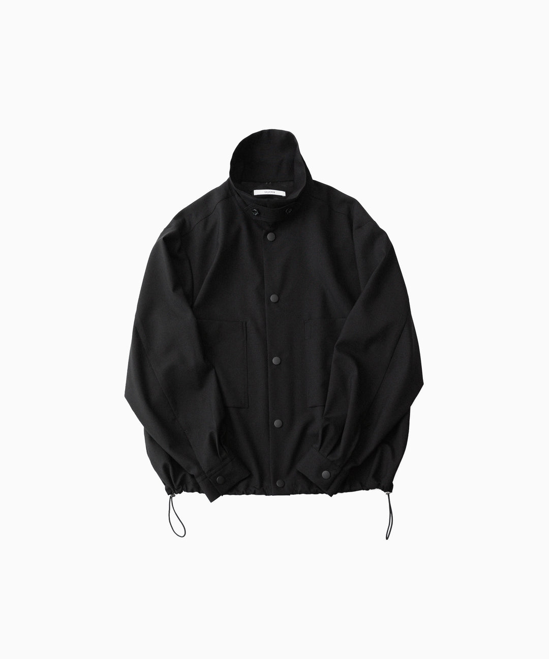 UJOH ウジョーのDRAW CORD SHIRTのBLACK 公式通販サイトsession福岡セレクトショップ