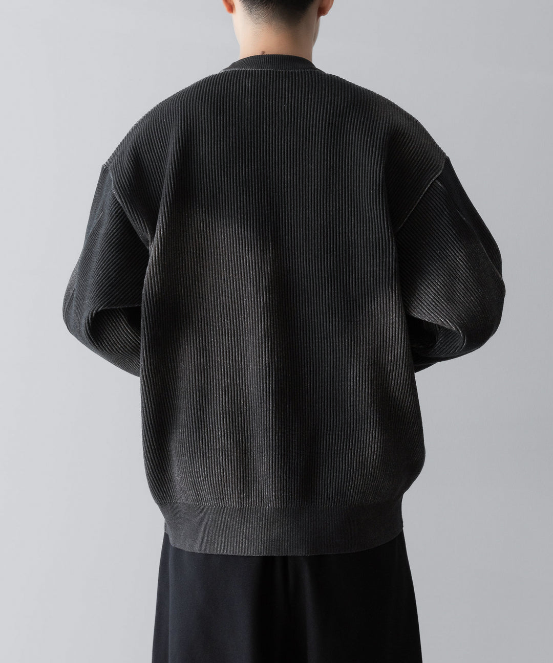 ssstein(シュタイン)のDISCOLORATION RIB KNIT LS - GREYの公式通販サイトsession福岡セレクトショップ