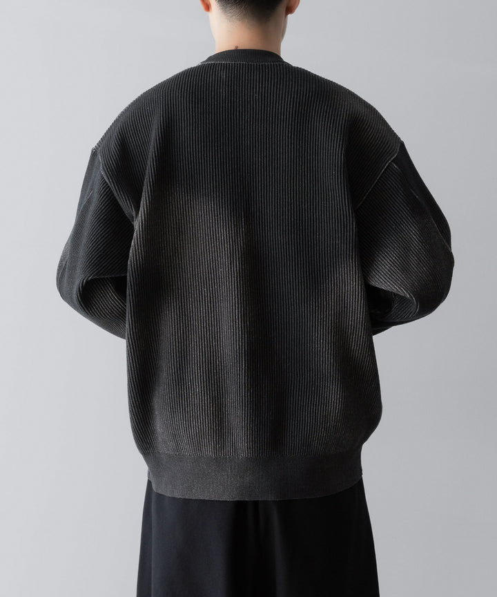 ssstein(シュタイン)のDISCOLORATION RIB KNIT LS - GREYの公式通販サイトsession福岡セレクトショップ