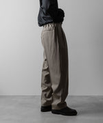 画像をギャラリービューアに読み込む, ssstein(シュタイン)のTWO TUCK EASY TROUSERS - TAUPE BEIGEの公式通販サイトsession福岡セレクトショップ
