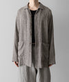 【INTÉRIM】   HYPER BIG VIRGIN WOOL LINEN BROWN MIX SHIRT JACKET - MIX