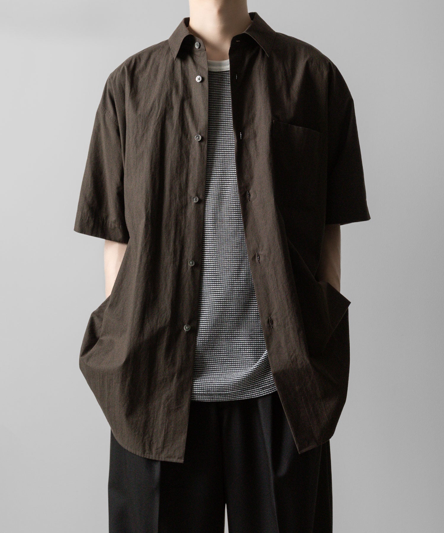 ssstein stein(シュタイン)の24SSコレクション OVERSIZED SS SHIRTのMILITARY KHAKI 公式通販サイトsession福岡セレクトショップ