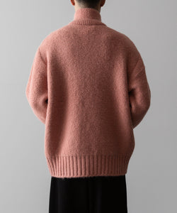 VEIN ヴェインのSHAGGY KNIT DRIVERS JACKET - PINKの公式通販サイトsession福岡セレクトショップ