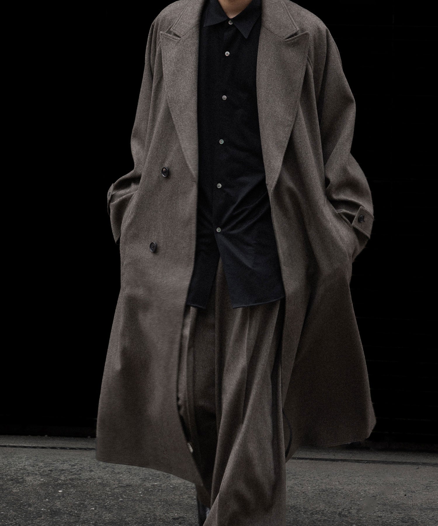 ssstein(シュタイン)のOVERSIZED PEAK LAPEL COAT - TAUPEの公式通販サイトsession福岡セレクトショップ