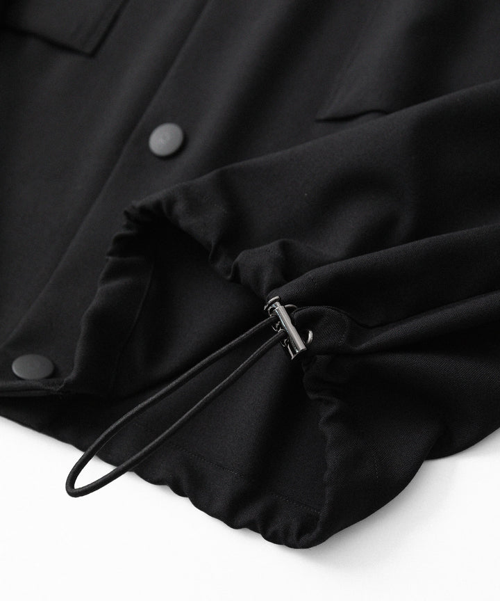 UJOH ウジョーのDRAW CORD SHIRTのBLACK 公式通販サイトsession福岡セレクトショップ