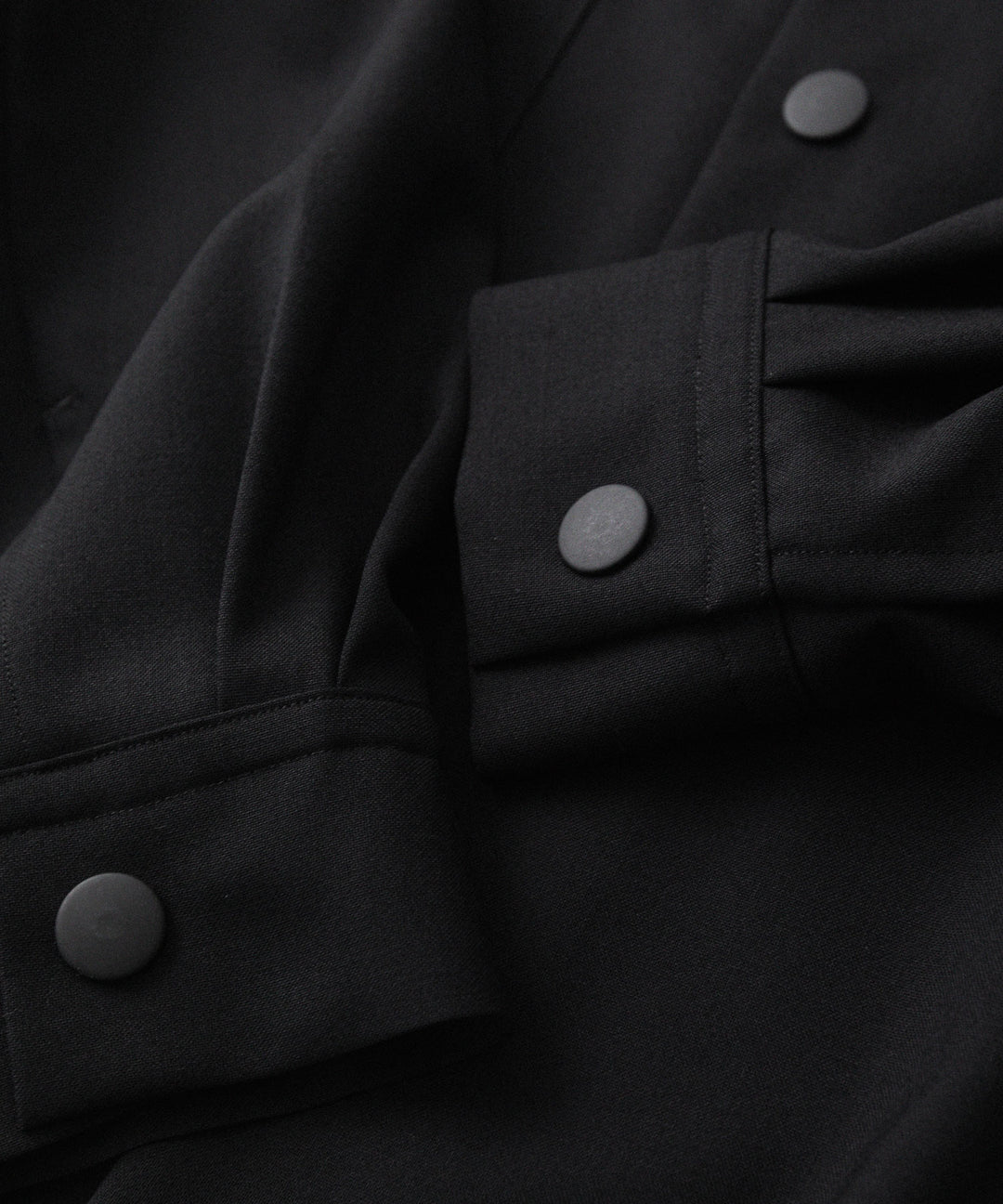 UJOH ウジョーのDRAW CORD SHIRTのBLACK 公式通販サイトsession福岡セレクトショップ