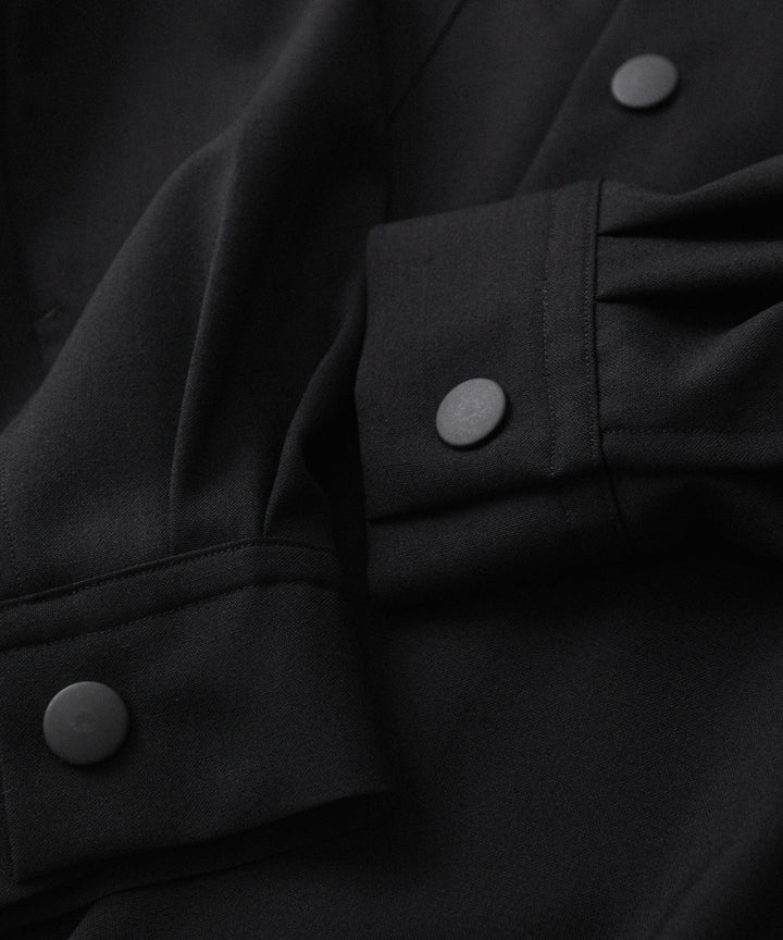 UJOH ウジョーのDRAW CORD SHIRTのBLACK 公式通販サイトsession福岡セレクトショップ