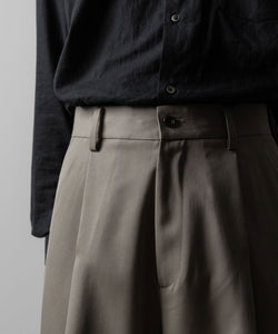 ssstein(シュタイン)のEXTRA WIDE TROUSERS(2/90 WOOL GABARDINE) - TAUPE BEIGEの公式通販サイトsession福岡セレクトショップ