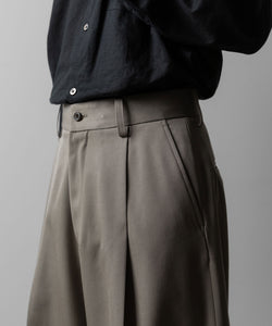 ssstein(シュタイン)のEXTRA WIDE TROUSERS(2/90 WOOL GABARDINE) - TAUPE BEIGEの公式通販サイトsession福岡セレクトショップ