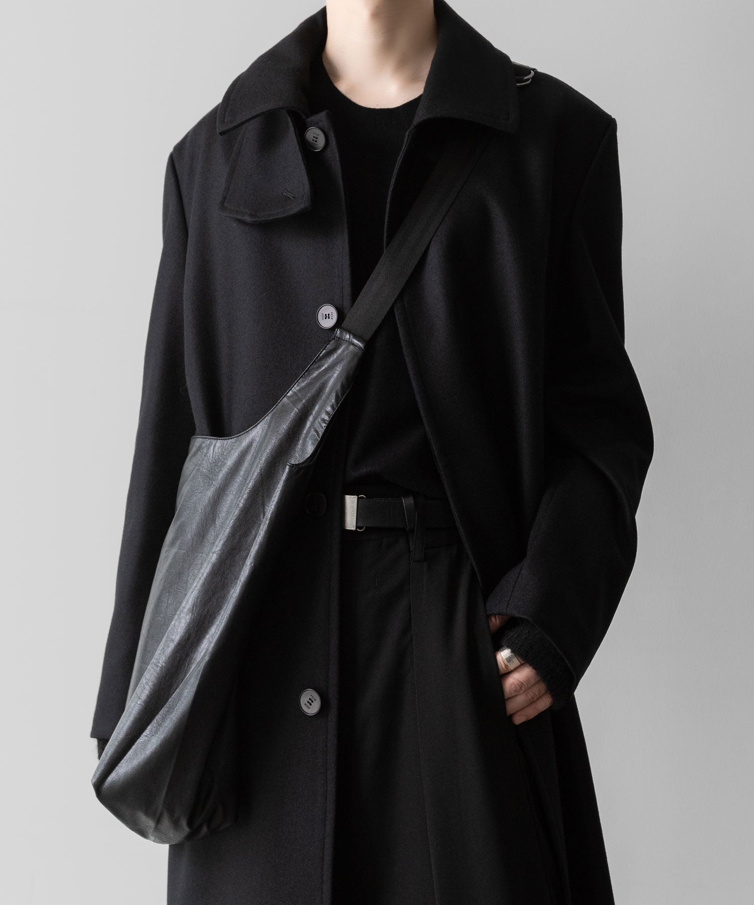 VEIN ヴェインのWO DOUBLE MELTON MAXI COAT - BLACKの公式通販サイトsession福岡セレクトショップ