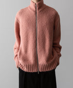 画像をギャラリービューアに読み込む, VEIN ヴェインのSHAGGY KNIT DRIVERS JACKET - PINKの公式通販サイトsession福岡セレクトショップ
