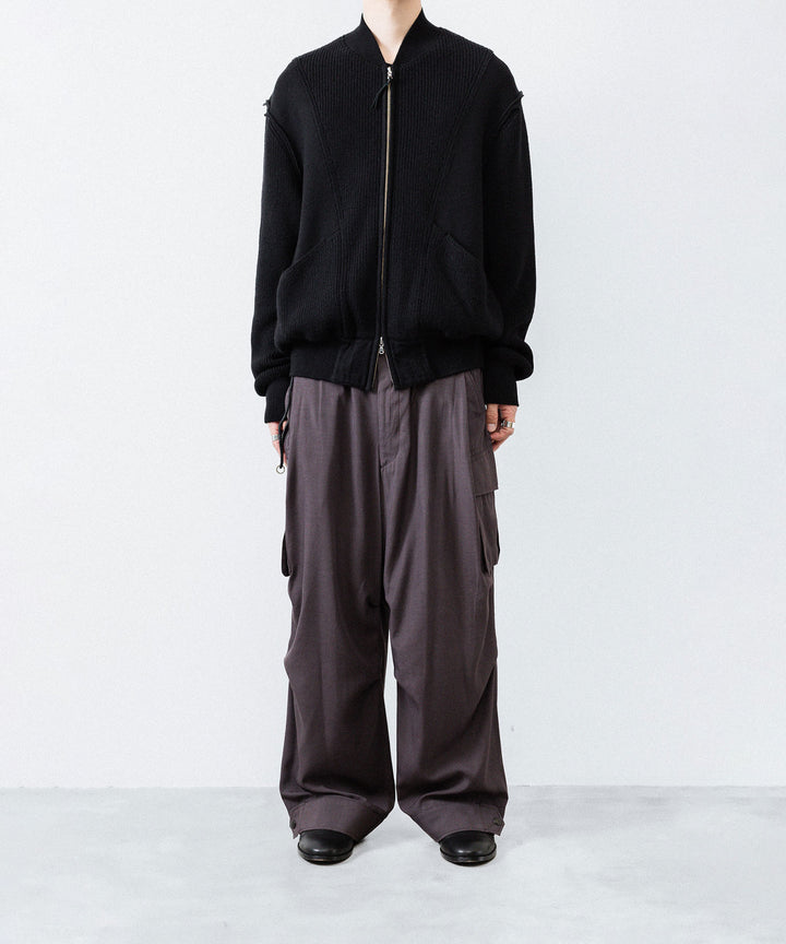 【ANTHEM A】PIGMENT AND DYE NO-BRAINER CARGO PANTS - DUSTY BROWN