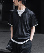 画像をギャラリービューアに読み込む, ssstein(シュタイン)のPE/RAMIE KNIT SS SKIPPER - BLACKの公式通販サイトsession福岡セレクトショップ
