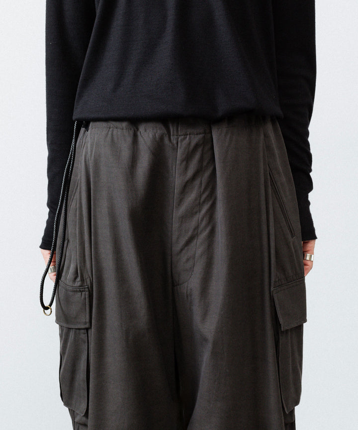 ANTHEM A アンセムエー PIGMENT AND DYE NO-BRAINER CARGO PANTSのDUSTY BLACK公式通販サイトsession福岡セレクトショップ
