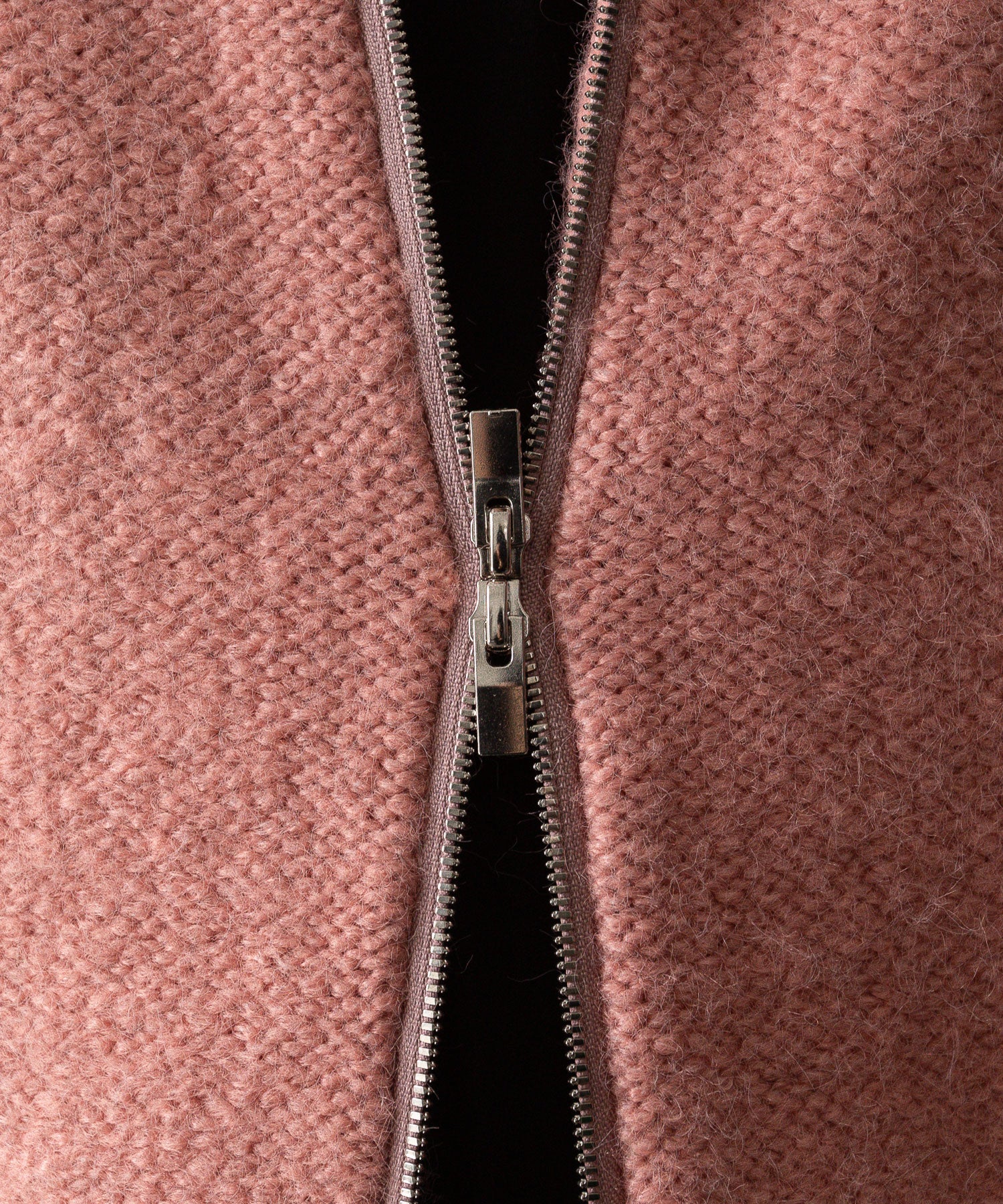 VEIN ヴェインのSHAGGY KNIT DRIVERS JACKET - PINKの公式通販サイトsession福岡セレクトショップ