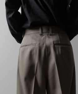 ssstein(シュタイン)のEXTRA WIDE TROUSERS(2/90 WOOL GABARDINE) - TAUPE BEIGEの公式通販サイトsession福岡セレクトショップ