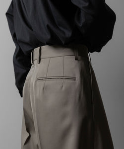 ssstein(シュタイン)のEXTRA WIDE TROUSERS(2/90 WOOL GABARDINE) - TAUPE BEIGEの公式通販サイトsession福岡セレクトショップ