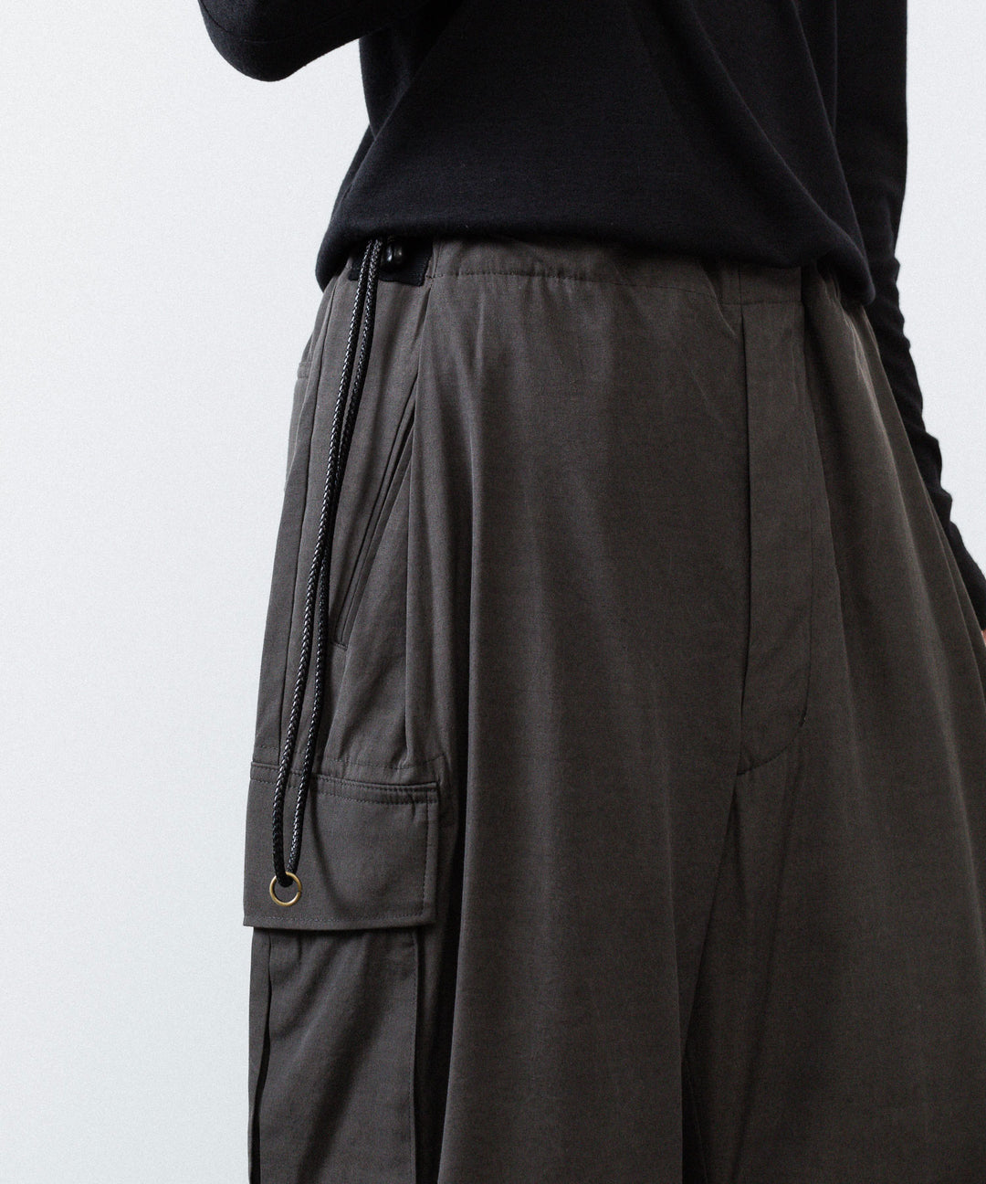 ANTHEM A アンセムエー PIGMENT AND DYE NO-BRAINER CARGO PANTSのDUSTY BLACK公式通販サイトsession福岡セレクトショップ
