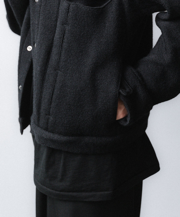 OPPOSE DUALITY-オポーズデュアリティの6 POCKET PANEL KNITのBLACK公式通販サイトsession福岡セレクトショップ