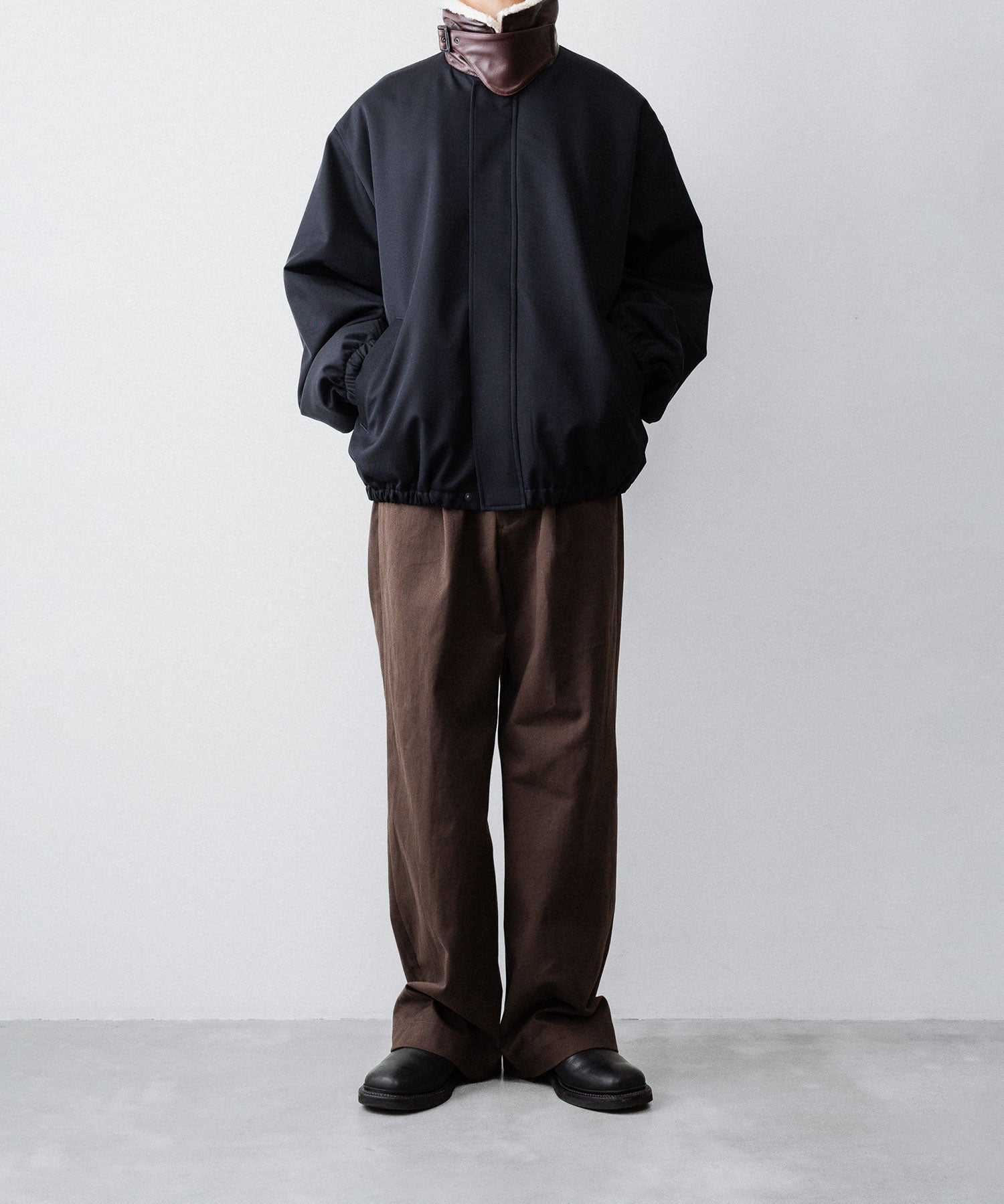 ssstein(シュタイン)のBRUSHED CHINO ONE TUCK WIDE PANTS - BROWNの公式通販サイトsession福岡セレクトショップ