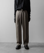 画像をギャラリービューアに読み込む, ssstein(シュタイン)のTWO TUCK EASY TROUSERS - TAUPE BEIGEの公式通販サイトsession福岡セレクトショップ
