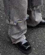 画像をギャラリービューアに読み込む, CODA コーダ GREY ACID WASH LAYERED HYBRID JEANSのGREY ACID WASH 公式通販サイトsession福岡セレクトショップ
