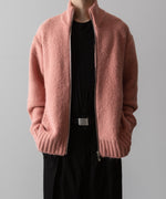 画像をギャラリービューアに読み込む, VEIN ヴェインのSHAGGY KNIT DRIVERS JACKET - PINKの公式通販サイトsession福岡セレクトショップ
