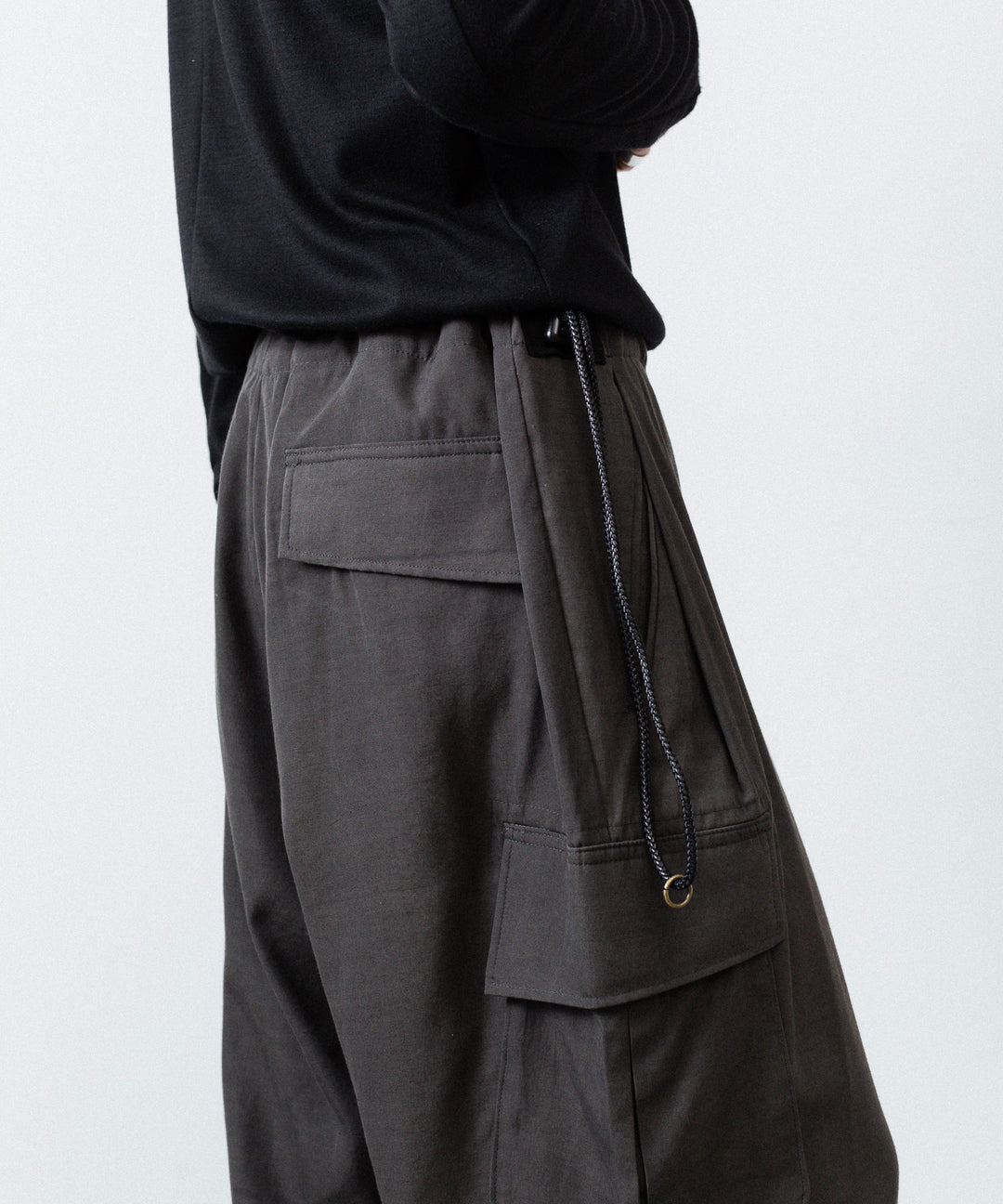ANTHEM A アンセムエー PIGMENT AND DYE NO-BRAINER CARGO PANTSのDUSTY BLACK公式通販サイトsession福岡セレクトショップ