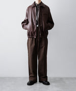 画像をギャラリービューアに読み込む, ssstein(シュタイン)のCOW LEATHER VINTAGE ZIP JACKET - BROWNの公式通販サイトsession福岡セレクトショップ
