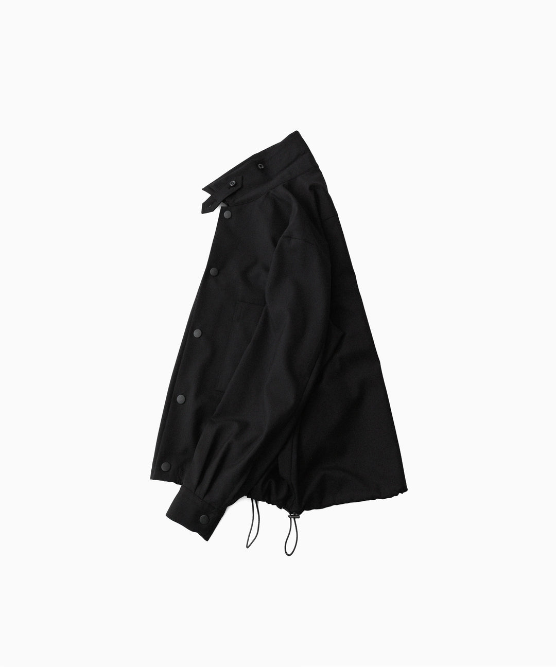 UJOH ウジョーのDRAW CORD SHIRTのBLACK 公式通販サイトsession福岡セレクトショップ