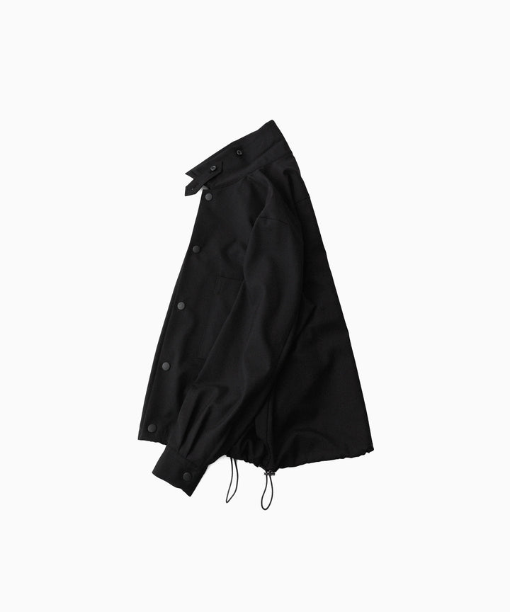 UJOH ウジョーのDRAW CORD SHIRTのBLACK 公式通販サイトsession福岡セレクトショップ