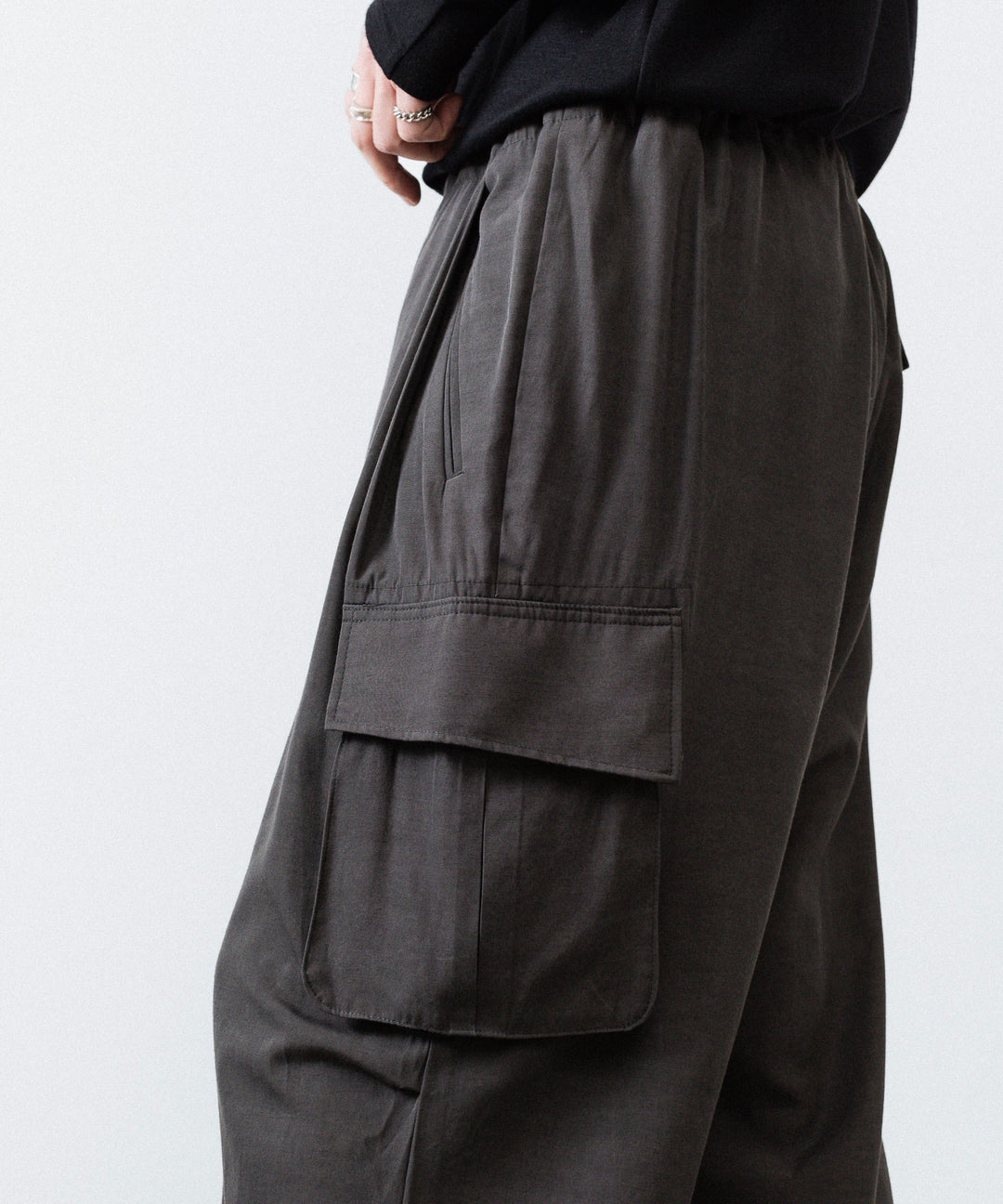 ANTHEM A アンセムエー PIGMENT AND DYE NO-BRAINER CARGO PANTSのDUSTY BLACK公式通販サイトsession福岡セレクトショップ