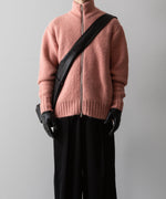 画像をギャラリービューアに読み込む, VEIN ヴェインのSHAGGY KNIT DRIVERS JACKET - PINKの公式通販サイトsession福岡セレクトショップ
