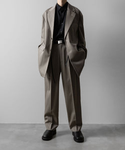 ssstein(シュタイン)のTWO TUCK EASY TROUSERS - TAUPE BEIGEの公式通販サイトsession福岡セレクトショップ