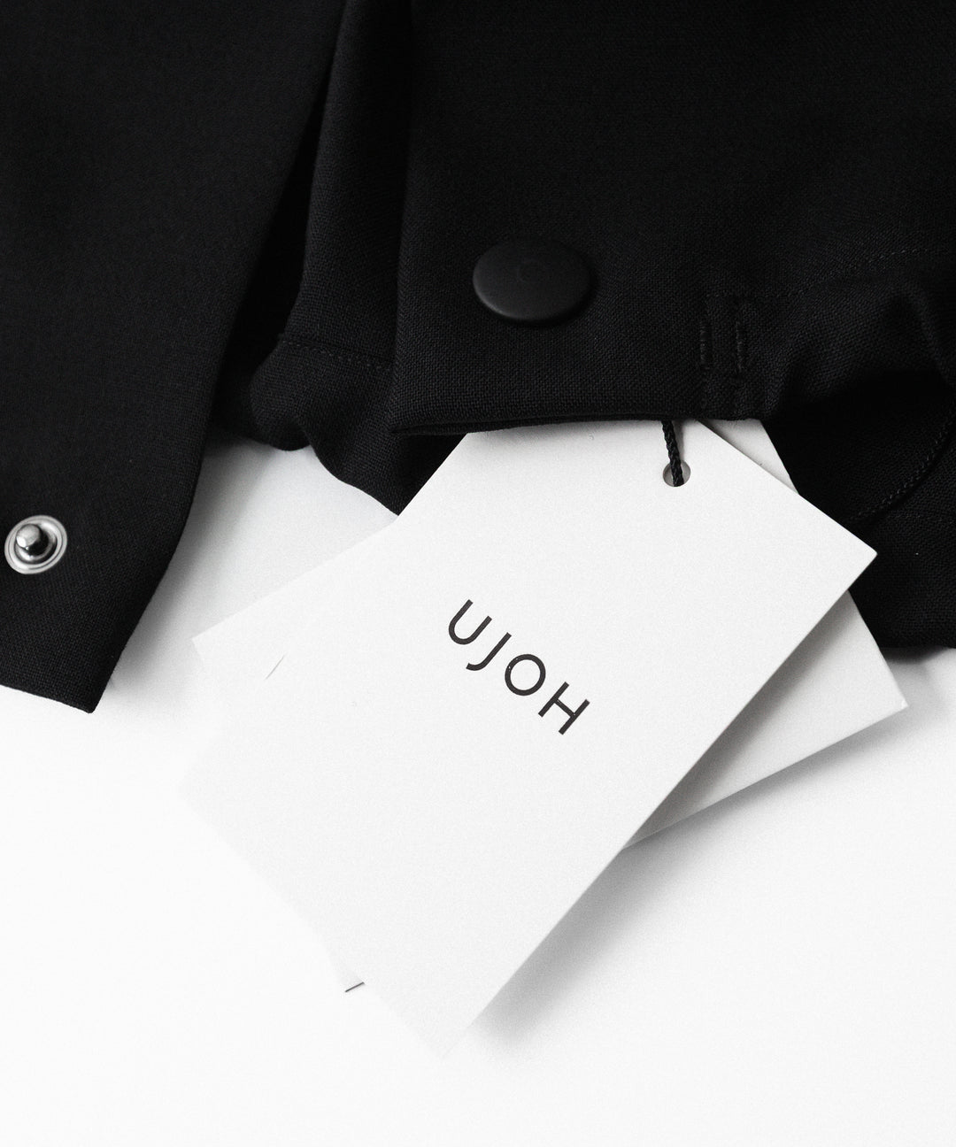 UJOH ウジョーのDRAW CORD SHIRTのBLACK 公式通販サイトsession福岡セレクトショップ