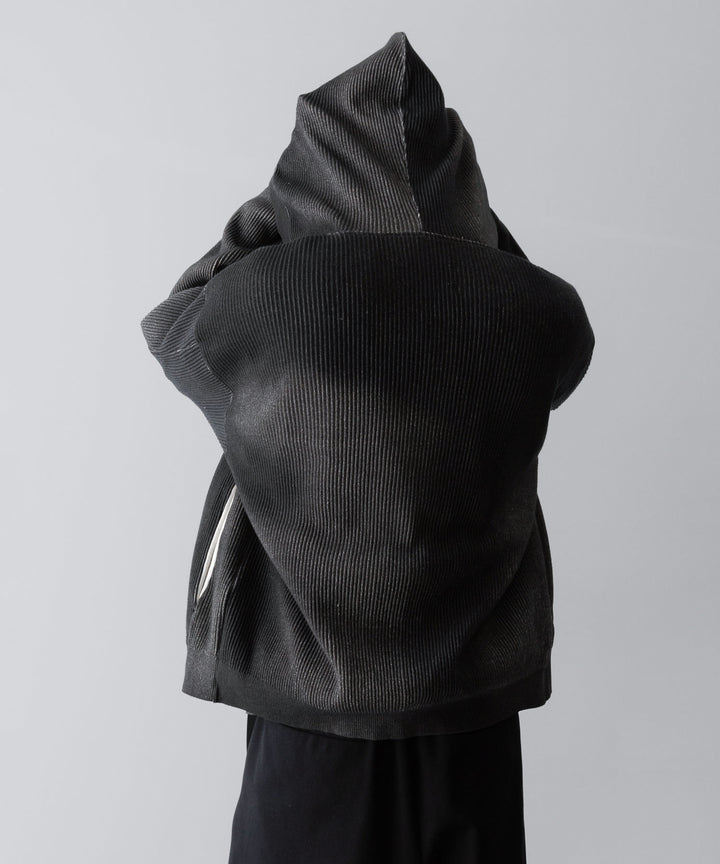 ssstein(シュタイン)のDISCOLORATION RIB KNIT ZIP HOODIE - GREYの公式通販サイトsession福岡セレクトショップ