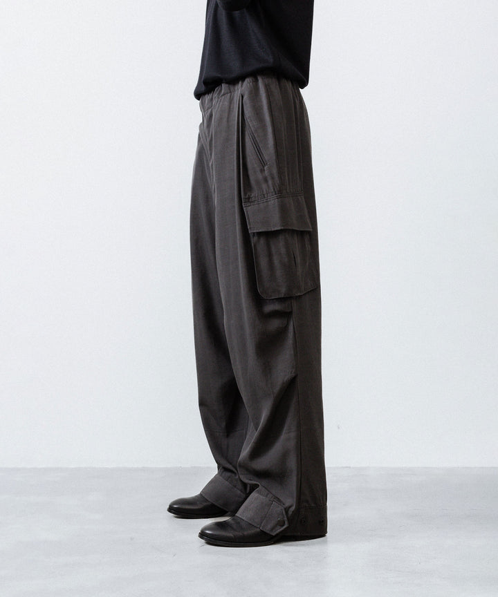 ANTHEM A アンセムエー PIGMENT AND DYE NO-BRAINER CARGO PANTSのDUSTY BLACK公式通販サイトsession福岡セレクトショップ