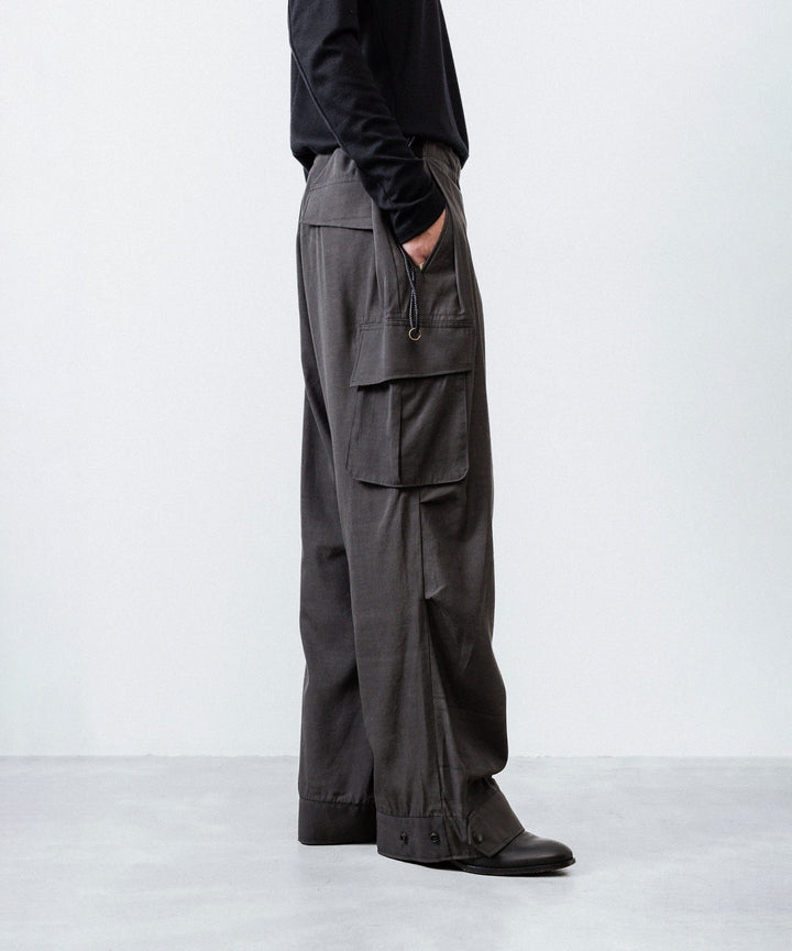 ANTHEM A アンセムエー PIGMENT AND DYE NO-BRAINER CARGO PANTSのDUSTY BLACK公式通販サイトsession福岡セレクトショップ