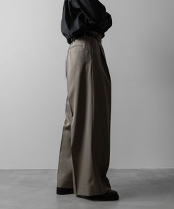 ssstein(シュタイン)のEXTRA WIDE TROUSERS(2/90 WOOL GABARDINE) - TAUPE BEIGEの公式通販サイトsession福岡セレクトショップ