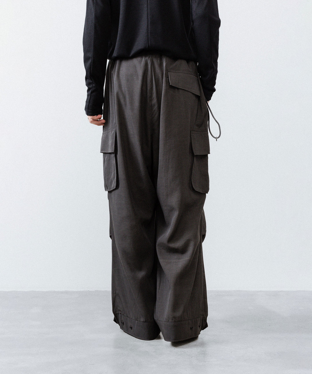ANTHEM A アンセムエー PIGMENT AND DYE NO-BRAINER CARGO PANTSのDUSTY BLACK公式通販サイトsession福岡セレクトショップ