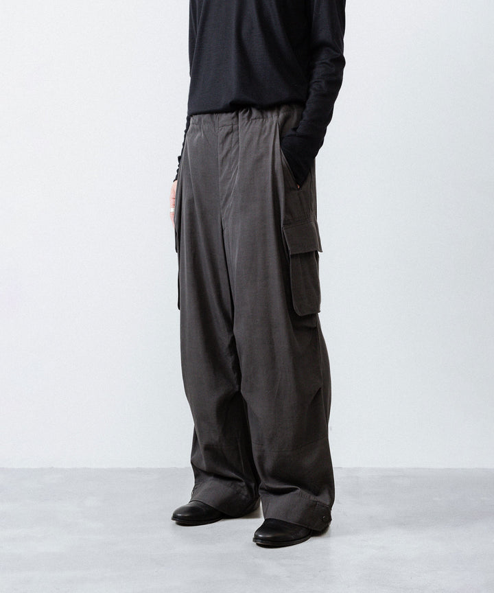 ANTHEM A アンセムエー PIGMENT AND DYE NO-BRAINER CARGO PANTSのDUSTY BLACK公式通販サイトsession福岡セレクトショップ