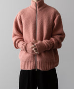 画像をギャラリービューアに読み込む, VEIN ヴェインのSHAGGY KNIT DRIVERS JACKET - PINKの公式通販サイトsession福岡セレクトショップ
