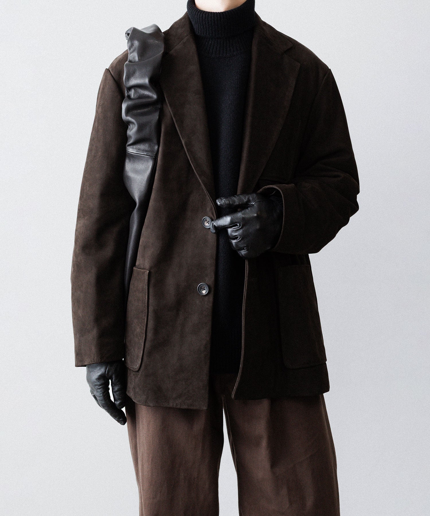 ssstein(シュタイン)のBRUSHED CHINO ONE TUCK WIDE PANTS - BROWNの公式通販サイトsession福岡セレクトショップ