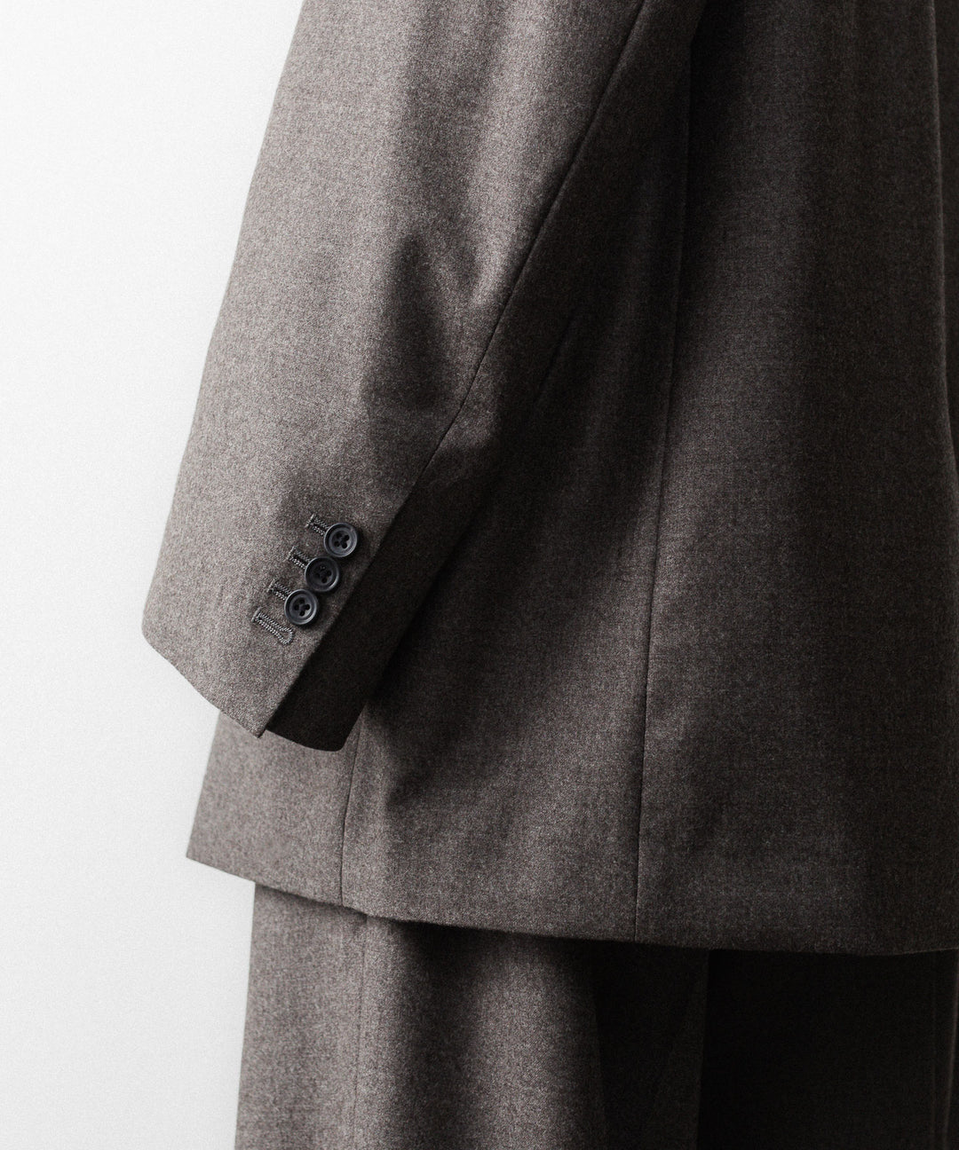 ssstein(シュタイン)のEX. FINE WOOL OVERSIZED SINGLE BREASTED LONG JACKET - CHARCOAL BROWNの公式通販サイトsession福岡セレクトショップ