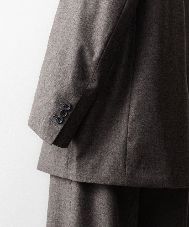 ssstein(シュタイン)のEX. FINE WOOL OVERSIZED SINGLE BREASTED LONG JACKET - CHARCOAL BROWNの公式通販サイトsession福岡セレクトショップ